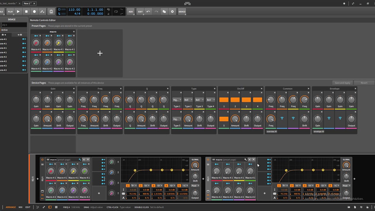 Bitwig tips, legacy macro emulating from Bitwig 1