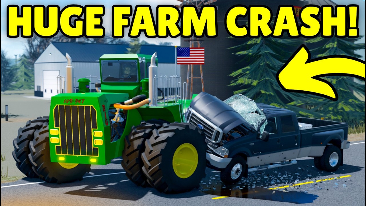 I Saved a Truck From Being Crushed by a Tractor in APM | Roblox American Plains Mudding