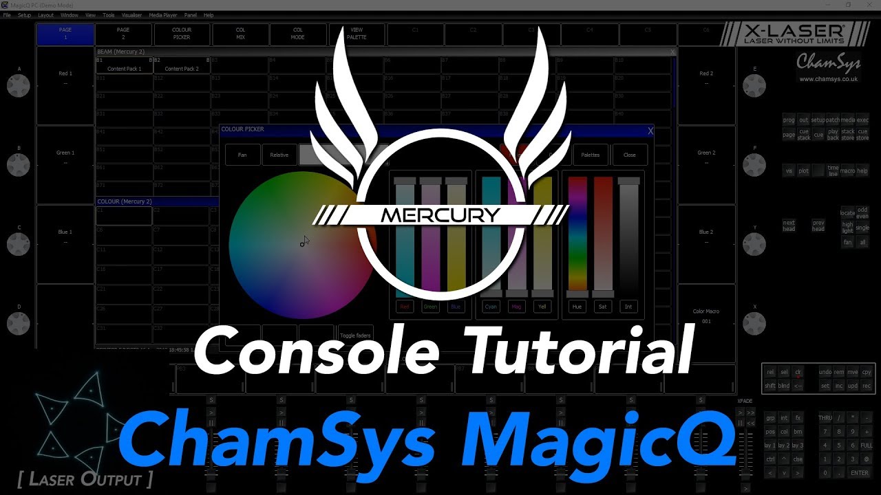 X-Laser Mercury laser control tutorial -  ChamSys (MagicQ)