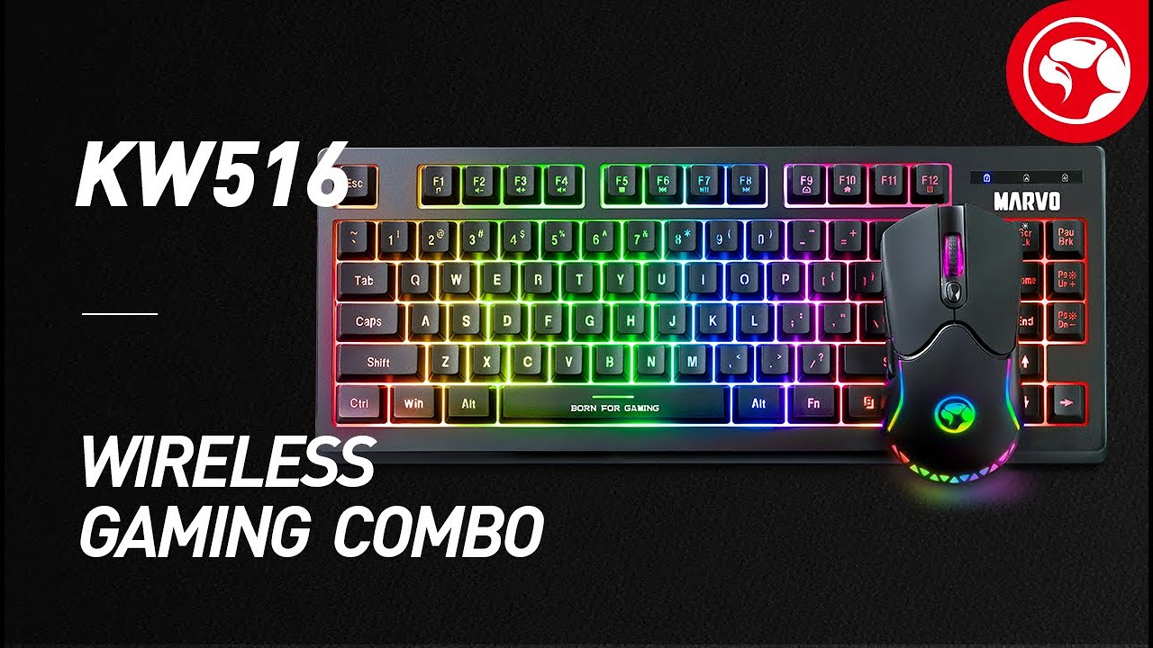 Introducing Marvo Wireless Mouse and Keyboard Gaming Combo # KW516