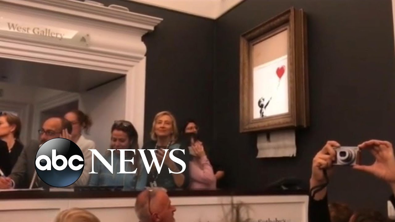 Iconic artwork 'shreds itself' after selling for $1.4 million