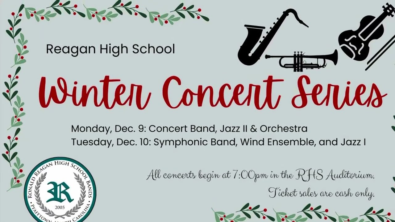 12/10/2024 Reagan Winter Concert JAZZ ENSEMBLE 1