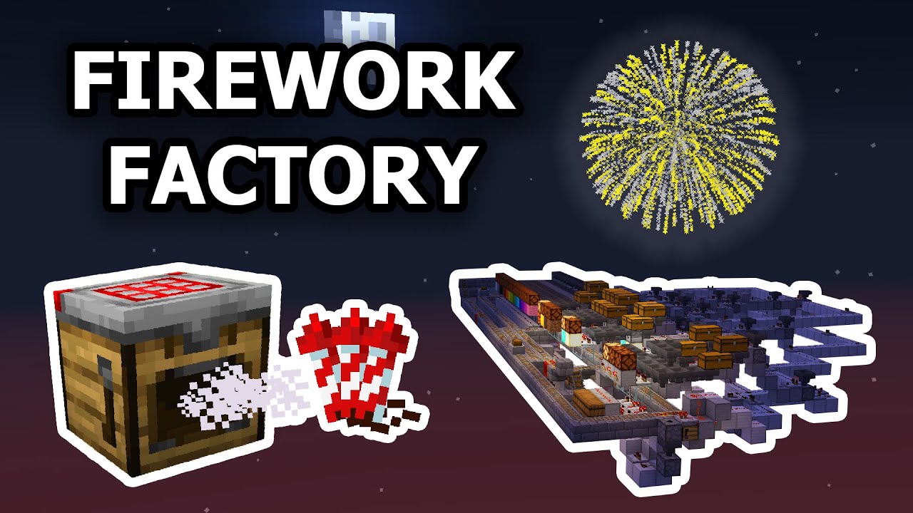 I Built a FIREWORK FACTORY in Minecraft!
