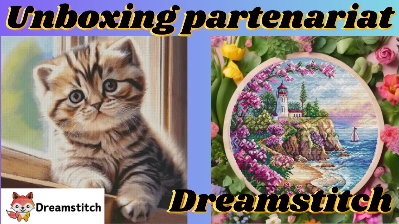 Unboxing partenariat Dreamstitch #arttherapy #dreamstitch #unboxing #collab #crossstitch