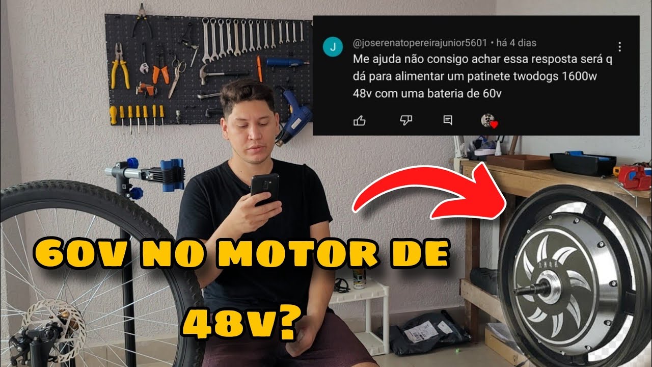 Pode Colocar 60V Num Motor 48V 1600W Two Dogs?