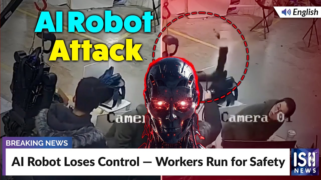 AI Robot Loses Control — Workers Run for Safety | ISH News