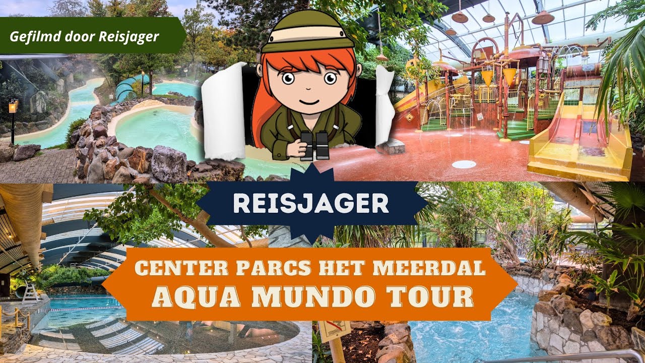 Aqua Mundo Center Parcs Het Meerdal - Volledige Tour Zwemparadijs - 4K (HDR)