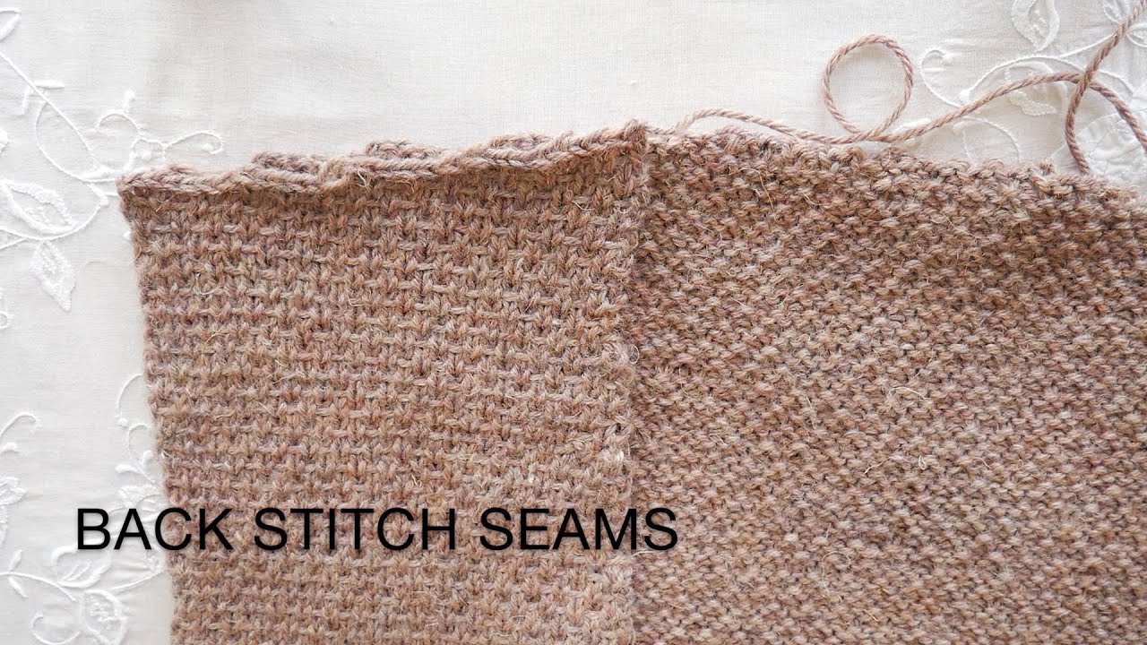 Back Stitch Seams