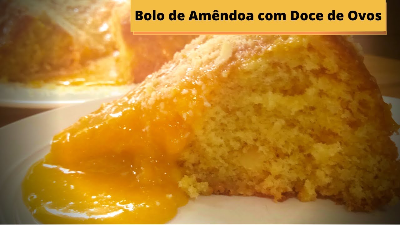 Bolo de Amêndoa com Ovos Moles [ Receita Portuguesa ]