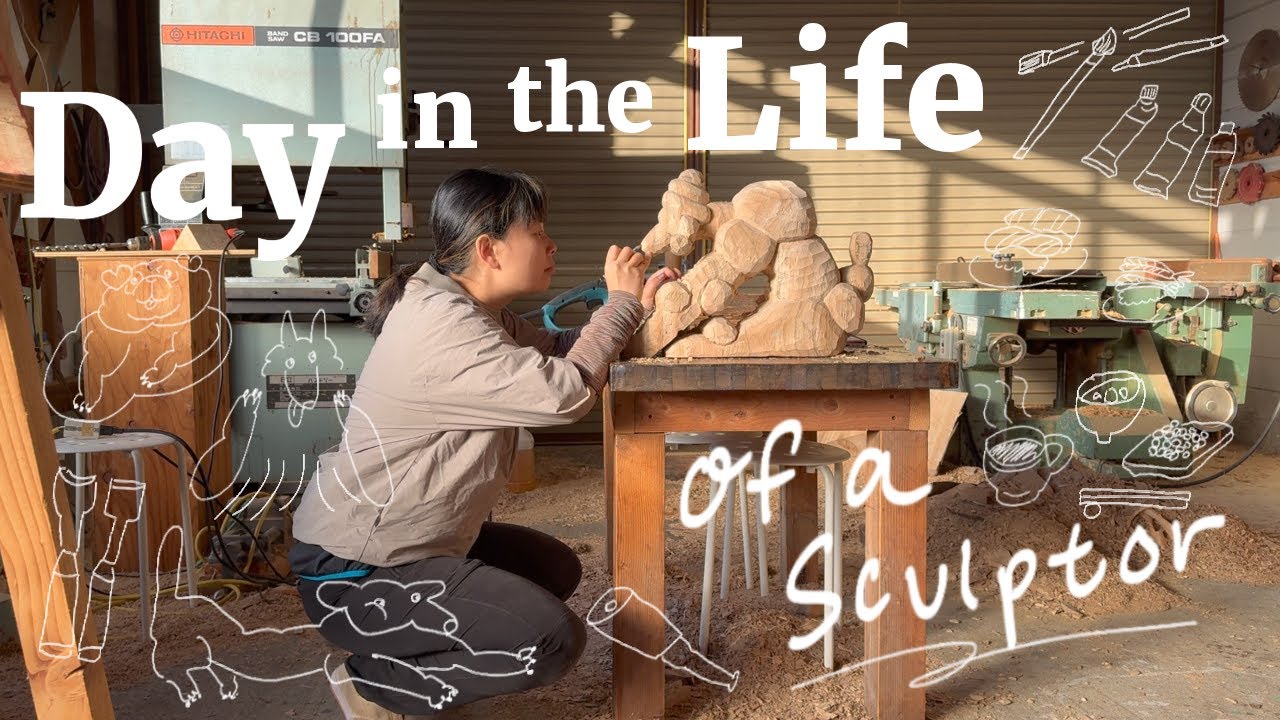 Day in the Life of a Sculptor [in japan]