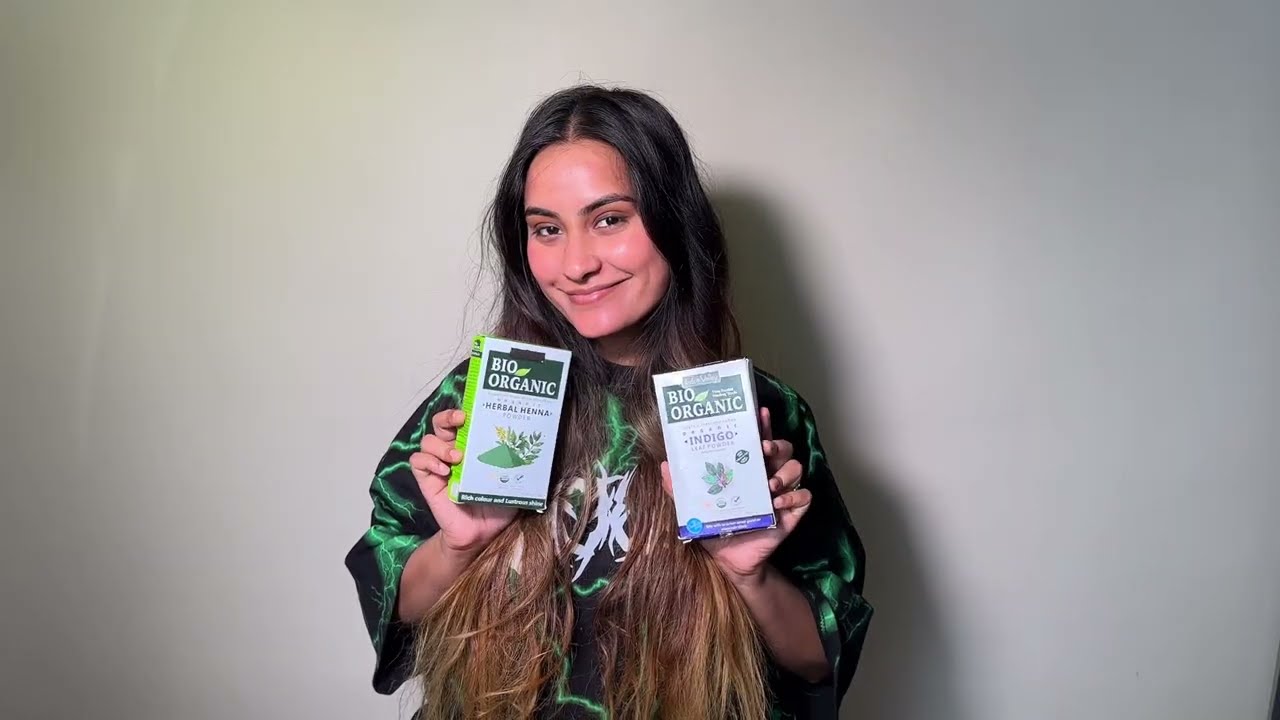 Natural Hair Colouring : Indus Valley Best Henna+Indigo Powder Combo! #hennahaircolor #hennapaste
