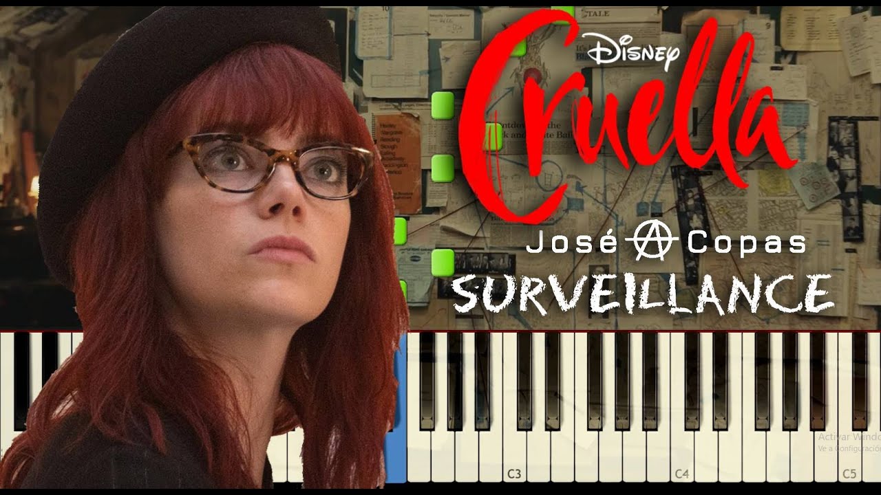 Cruella - Surveillance | Tema Épico del Robo (Piano Tutorial + Partitura)