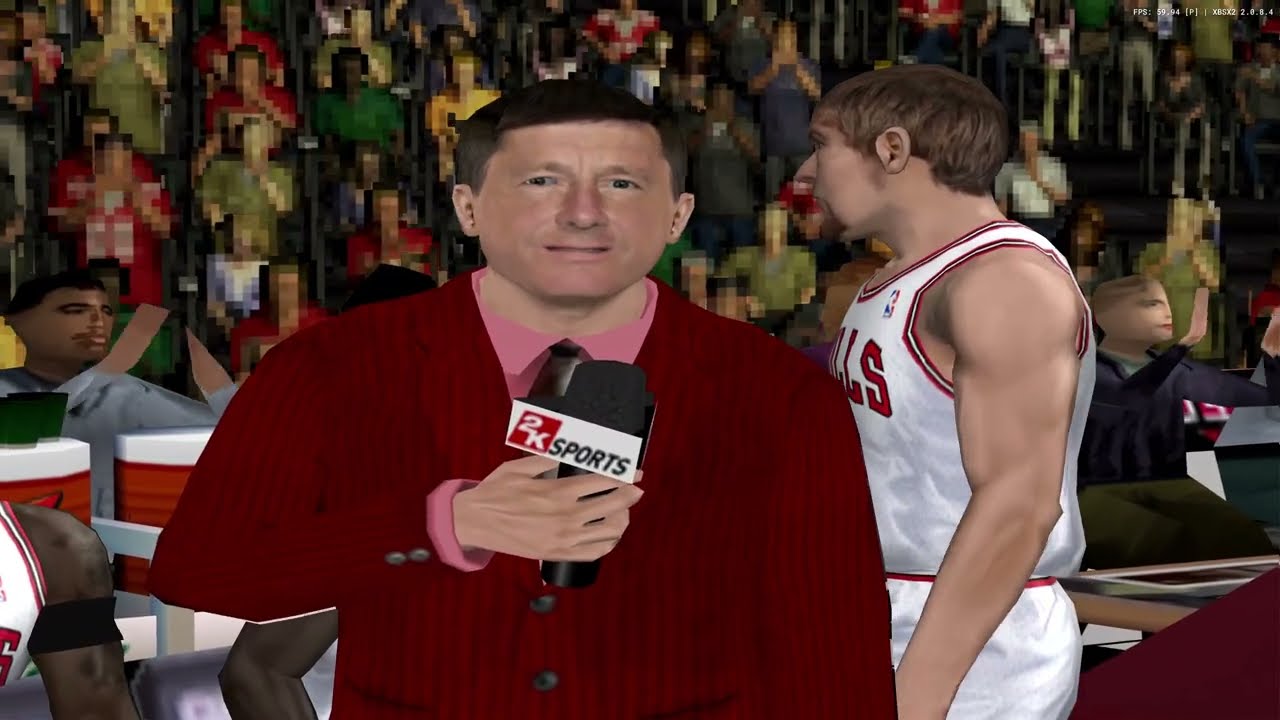 Игровой процесс NBA 2K7 на Xbox Series X (PS2)