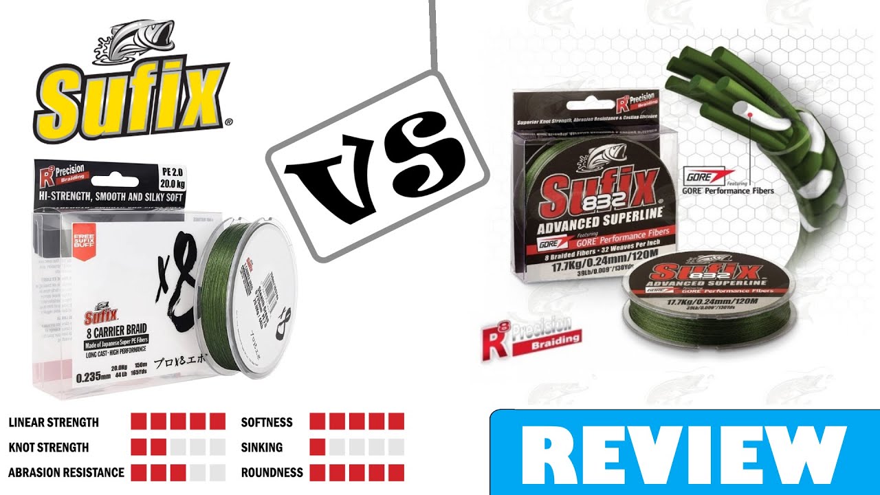 SUFIX 832 VS x8 | HOW ARE THEY DIFFERENT | 8 CORE LINE | WHAT IS BEST FOR YOU | BRAID LINE REVIEW