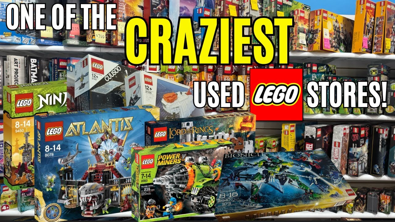 I visited the most INSANE Used LEGO Store with the WILDEST sealed vintage set selection!