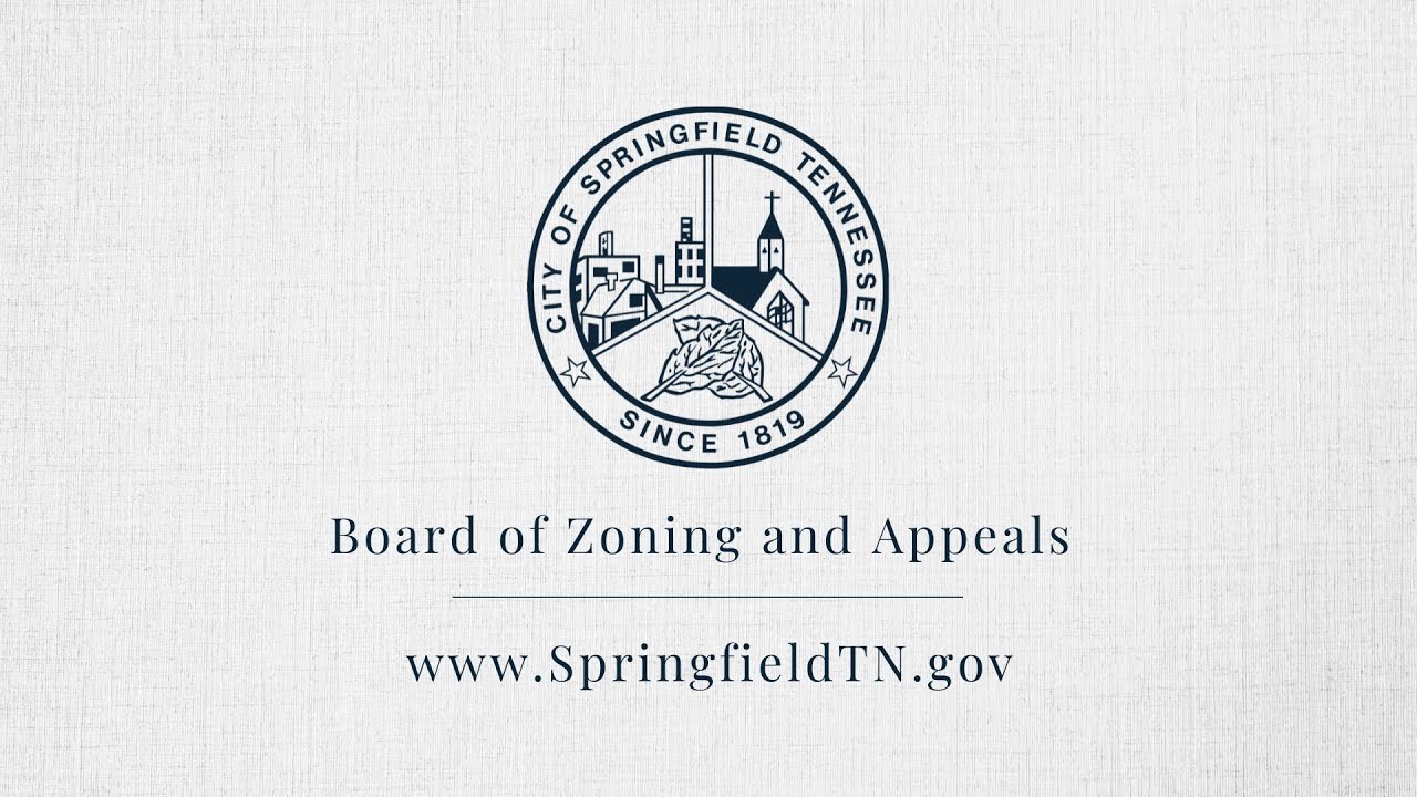 Springfield Board of Zoning and Appeals November 6, 2025