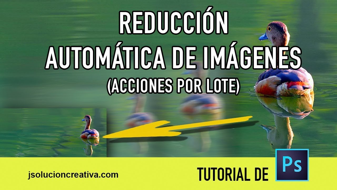 Cómo REDUCIR EL TAMAÑO y el PESO de imágenes en lote de forma automática en Photoshop