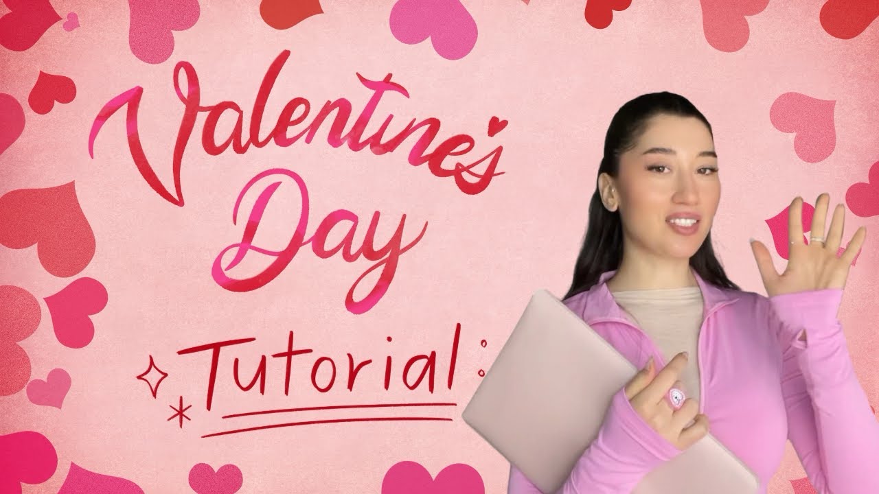 Come disegnare una cartolina per San Valentino 💌 | Tutorial semplice step by step