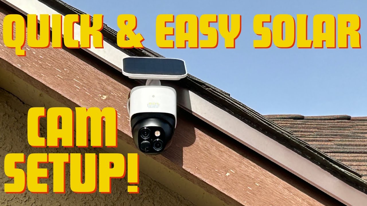 Easy 360° Solar Security Camera Installation!
