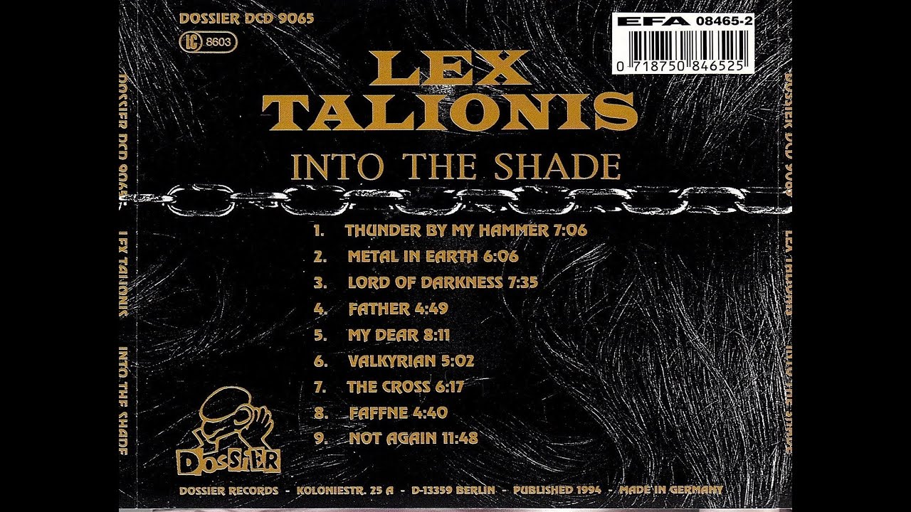 Lex Talionis - Into The Shade (full album) 1994