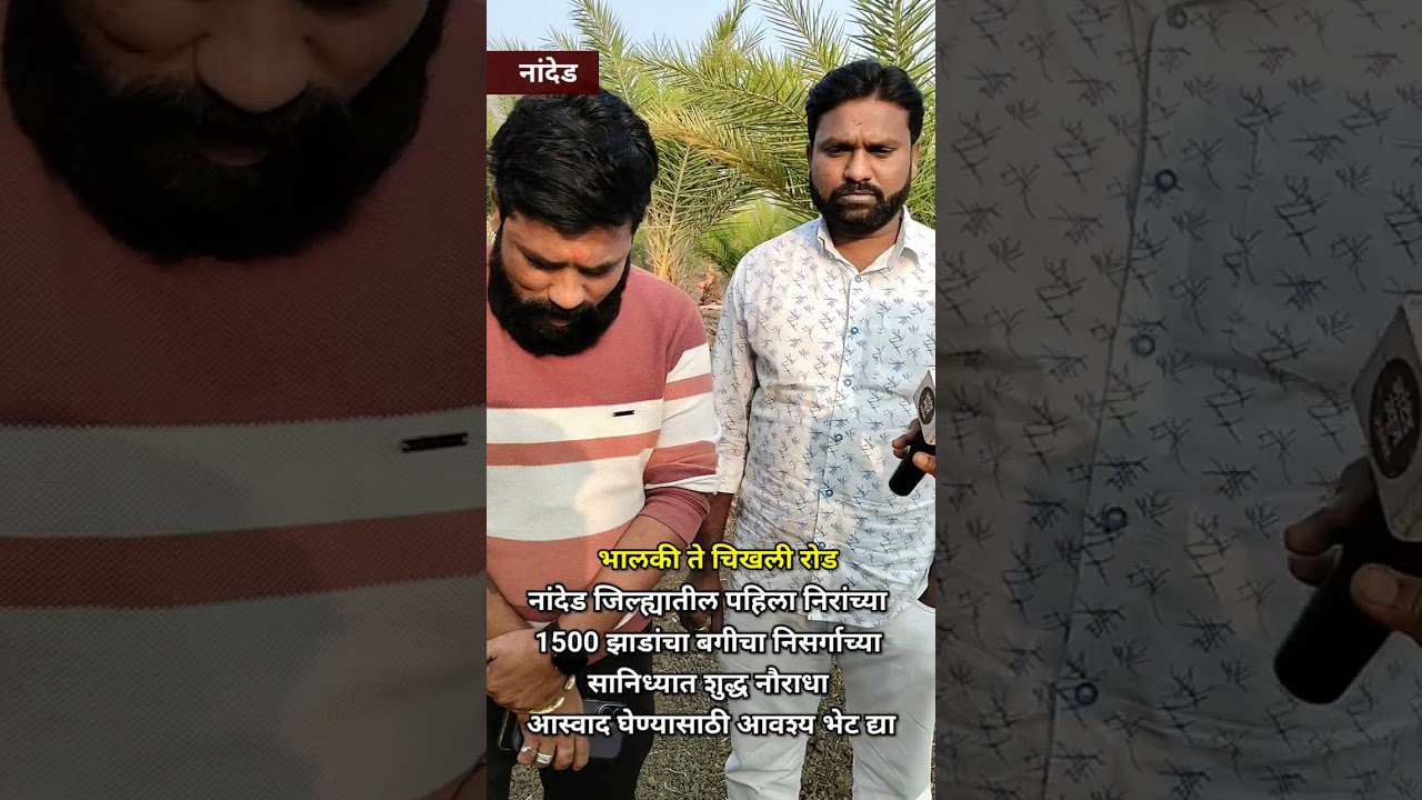 नांदेड जिल्ह्यातील पहिला निरांच्या 1500 झाडांचा बगीचा निसर्गाच्या सानिध्यात शुद्ध नौराधा 