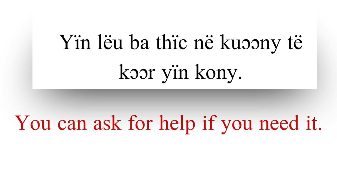 Learn 10 Dinka Phrases with English Translations