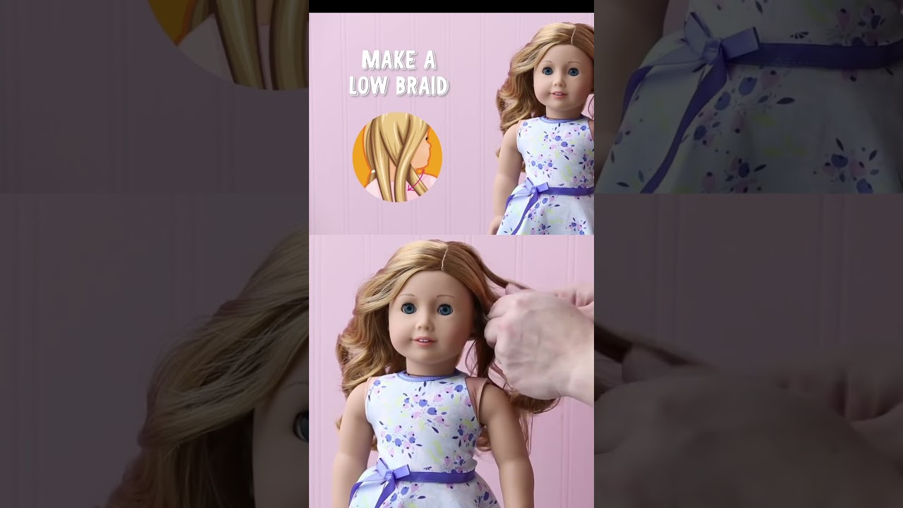 Braided Crown Hairstyle Tutorial | Doll Hairstyles | @AmericanGirl