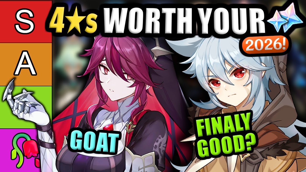 THESE ARE THE BEST 4 STAR CHARACTERS! ★Updated Genshin Impact 4 Star Tier List★