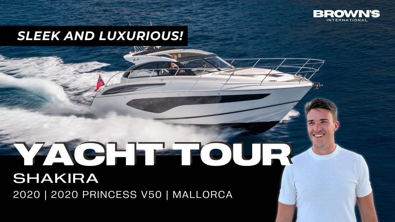 Yacht Tour of the Stunning Princess V50 SHAKIRA
