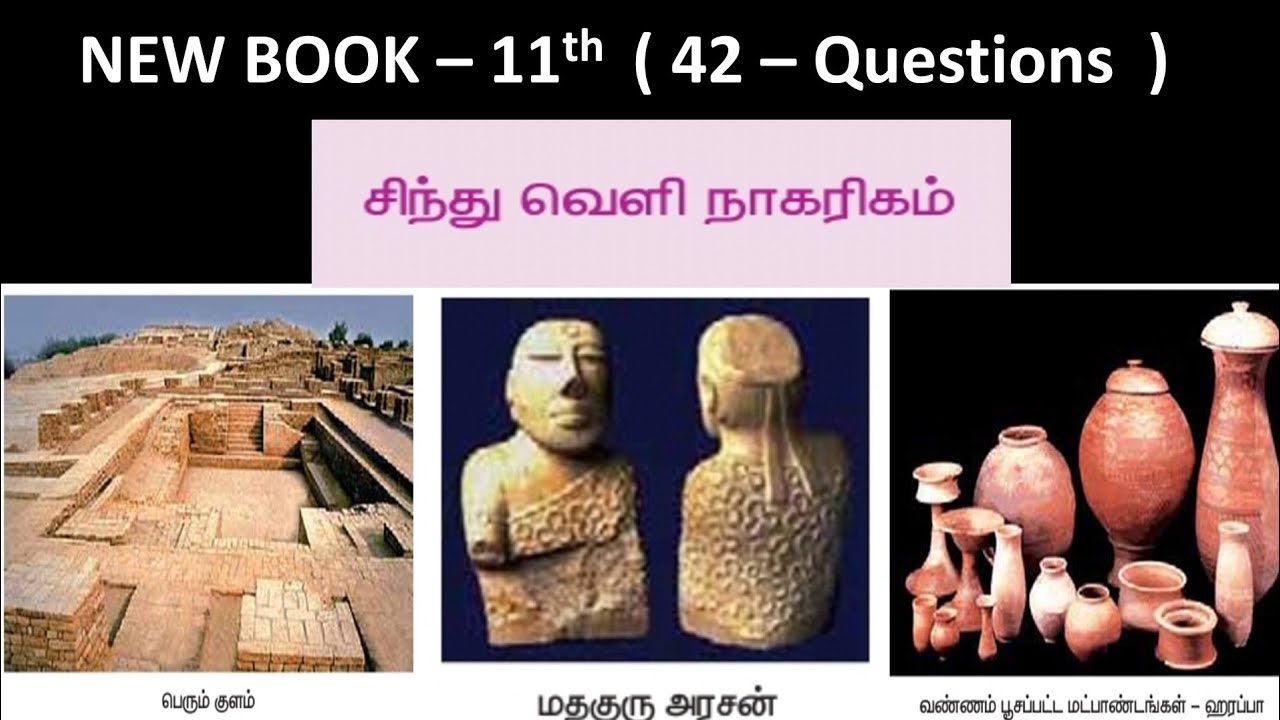 சிந்துவெளி நாகரிகம் | 11th new book | 42 - Questions