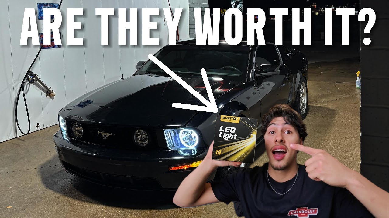 I Tried ($35) AUXITO LEDS On My MUSTANG GT.. Here's The RESULTS!