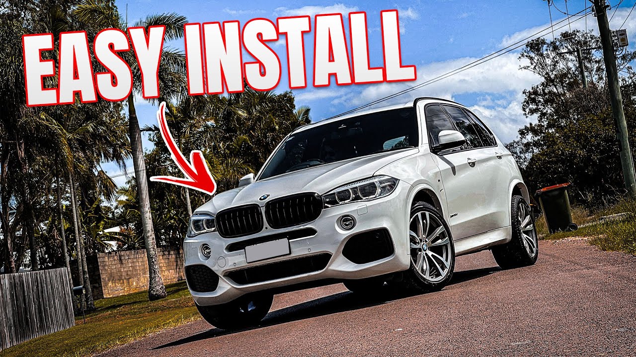 BMW F15 X5 Black Grille Upgrade Install 2013-2018 Models