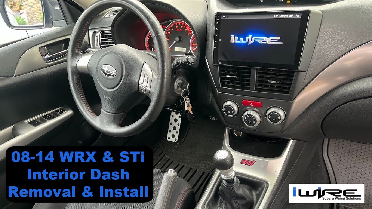 Снятие и установка панели приборов салона для Subaru WRX 2008-2014 и STi 2008-2014
