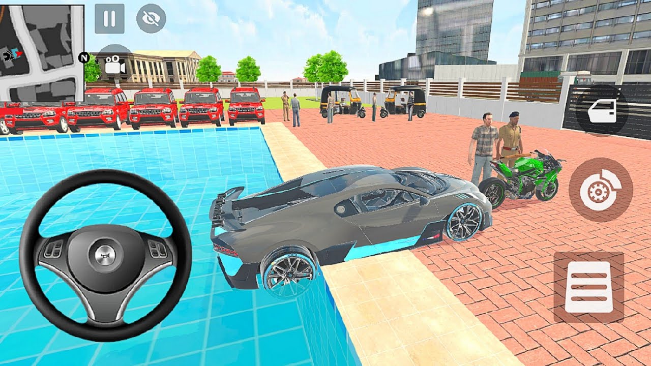 Bike car game simulator 🎮 Ironrak order an buggati divo car and drive in the game