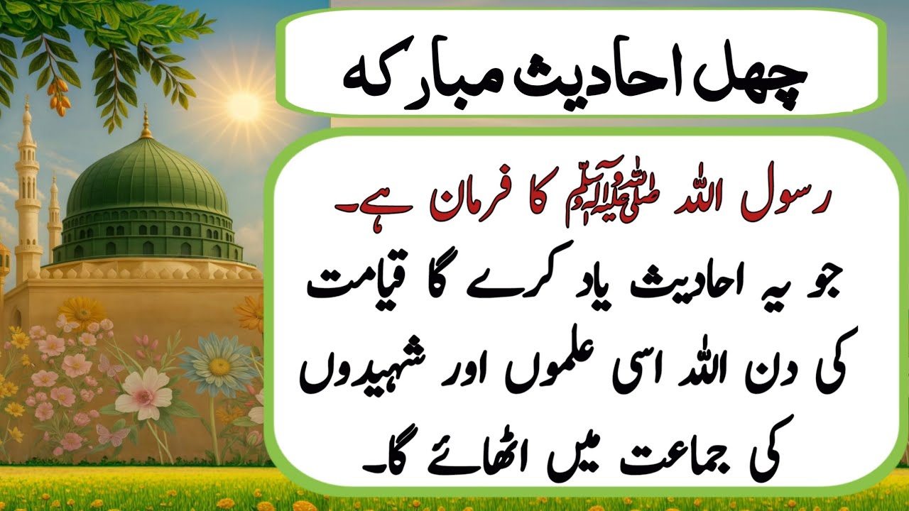 40 Hadith in Urdu | Chehl Ahadith with Translation | Islamic Quotes & Teachings | Aqwal e zarren
