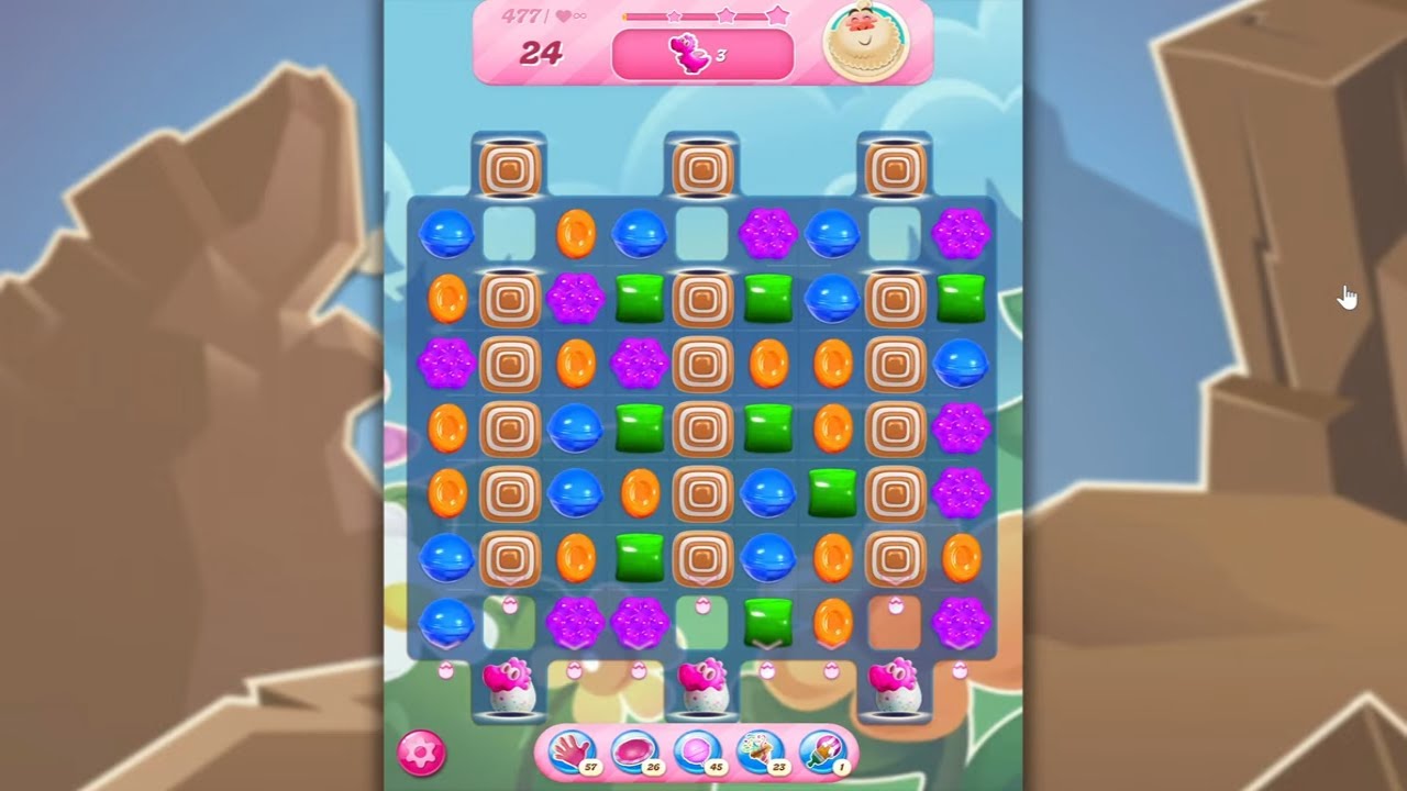Candy Crush Saga LEVEL 477 NO BOOSTERS (new version)🐟☑️