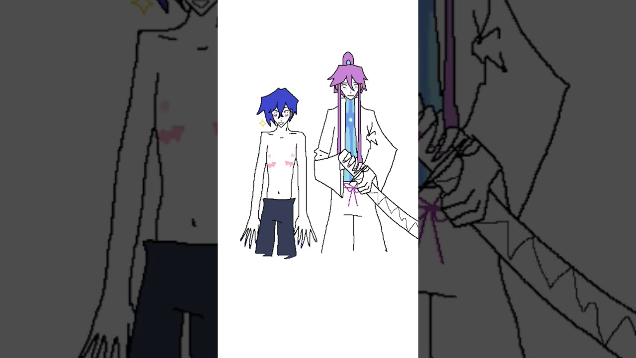 kaito gets top surgery samurai style #vocaloid #kaito #gakupo #talkloid #animation #silly #trans