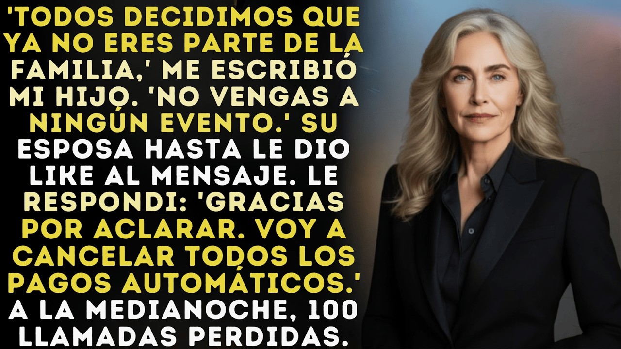 Mi Hijo Escribió  “Hemos Acordado Que Ya No Eres Parte De Esta Familia ” No Vengas A Ninguna Reunió