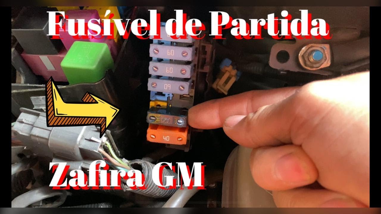 Onde é o Fusível de Partida da Zafira GM