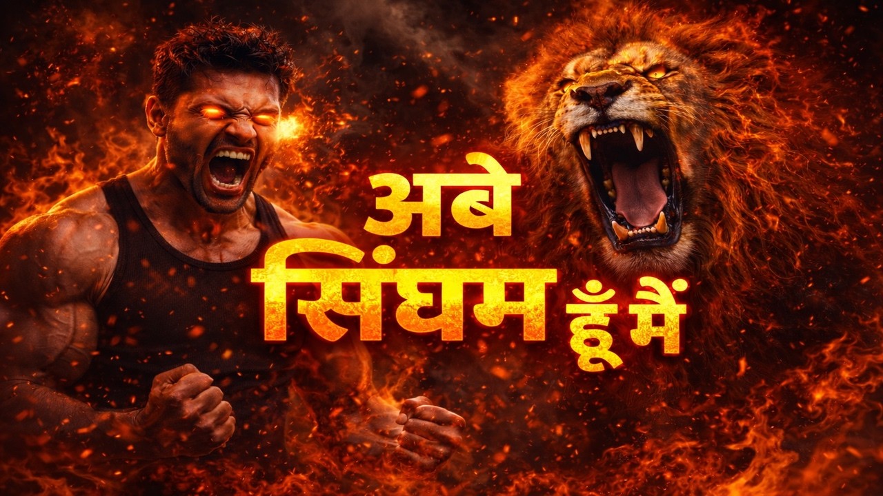 अबे सिंघम हूँ मैं 🔥 | Dangerous Motivation Song | Lion Mindset Anthem