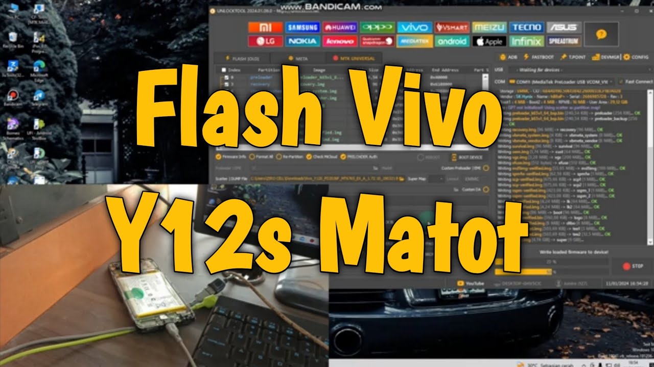 FLASH VIVO Y12S MATOT VIA UNLOCKTOOL