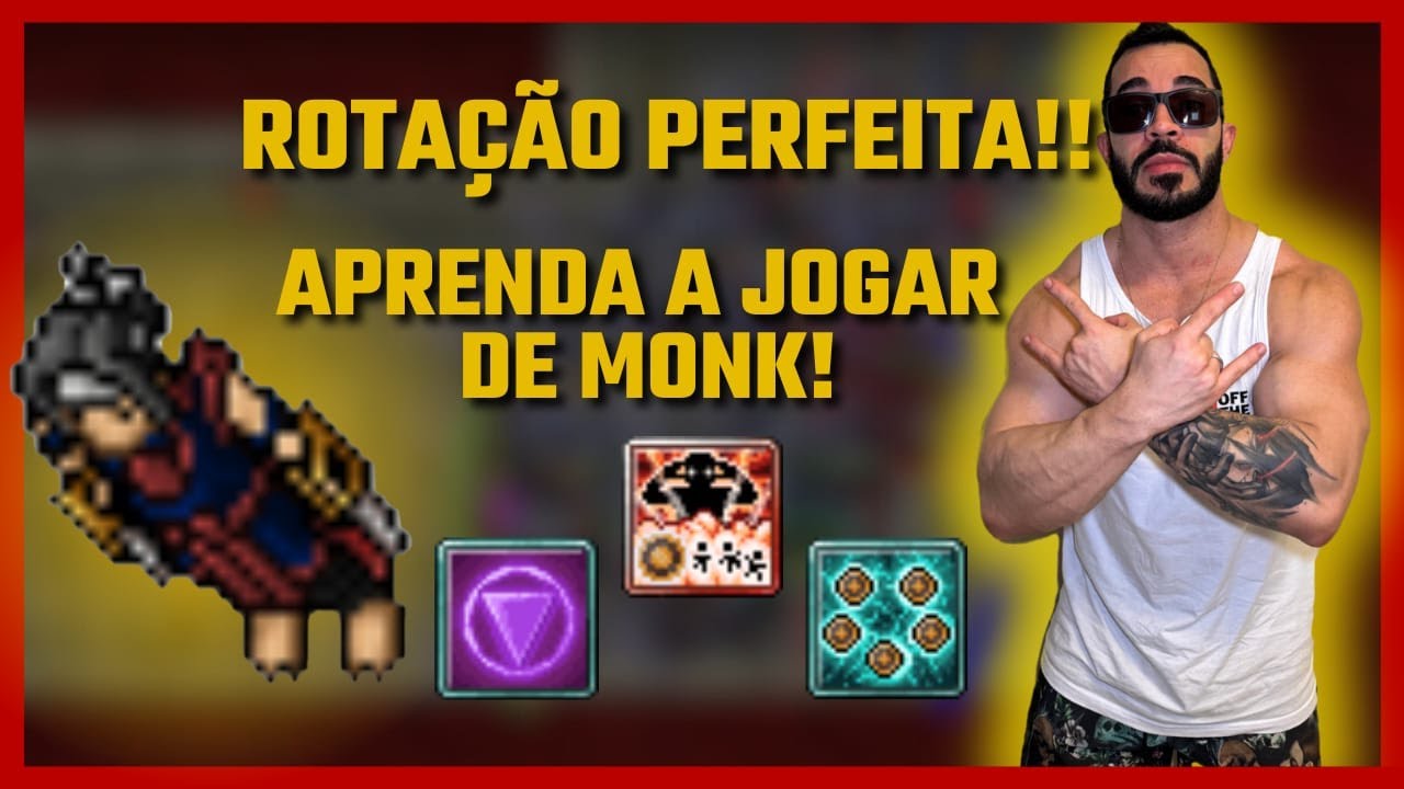 Aprenda a jogar de MONK - Voca&ccedil;&atilde;o mais roubada do TIBIA | Guia Completo de Magias e Cooldowns.