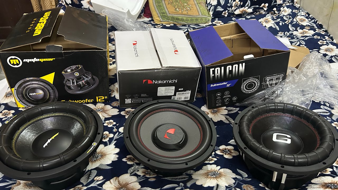 Best bass subwoofer for car 2026 ! Nakamichi 900 rms ! Motogear 800 rms ! Glider 1200 rms ! #audio 