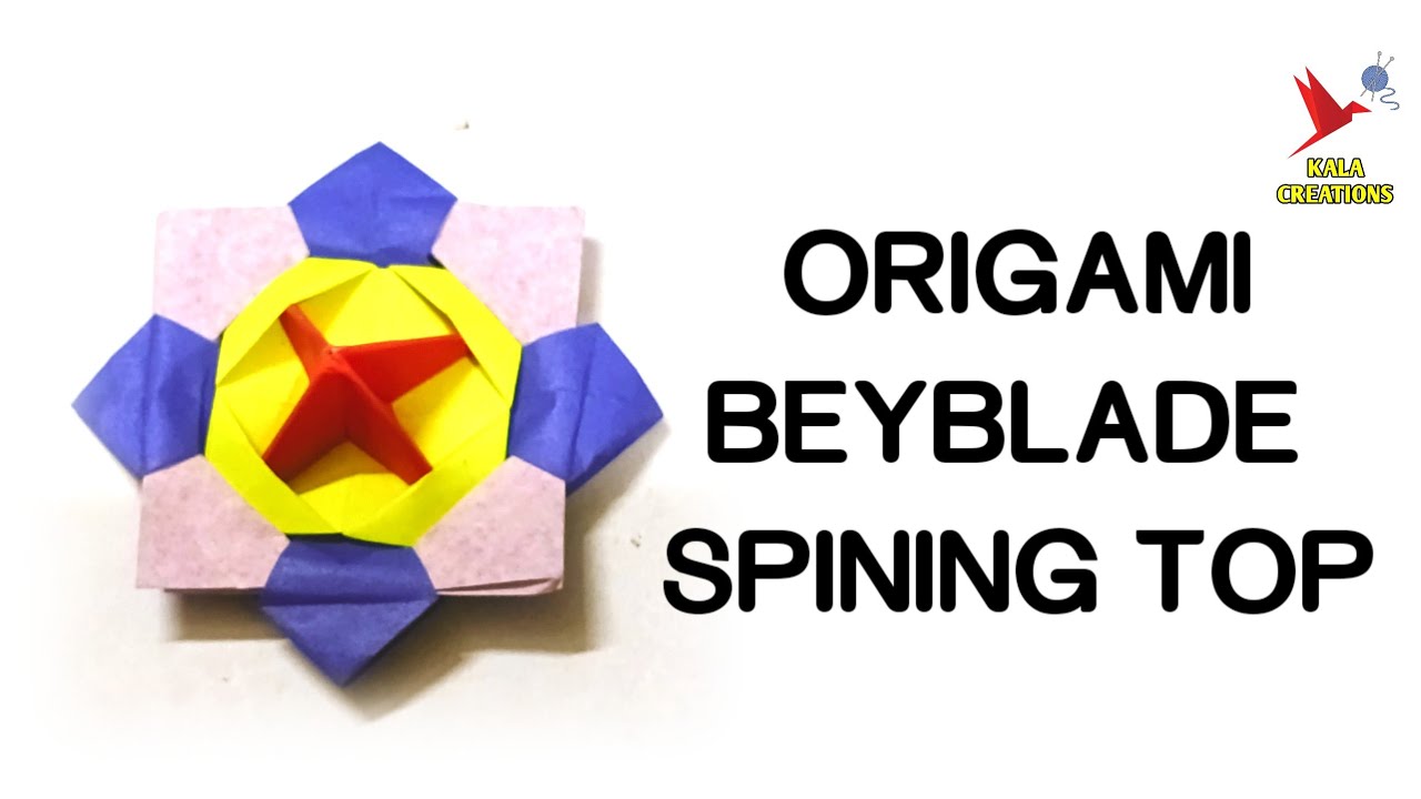 DIY Origami Beyblade | Paper Spinning Top Tutorial | Easy & Fast Paper Toy Craft