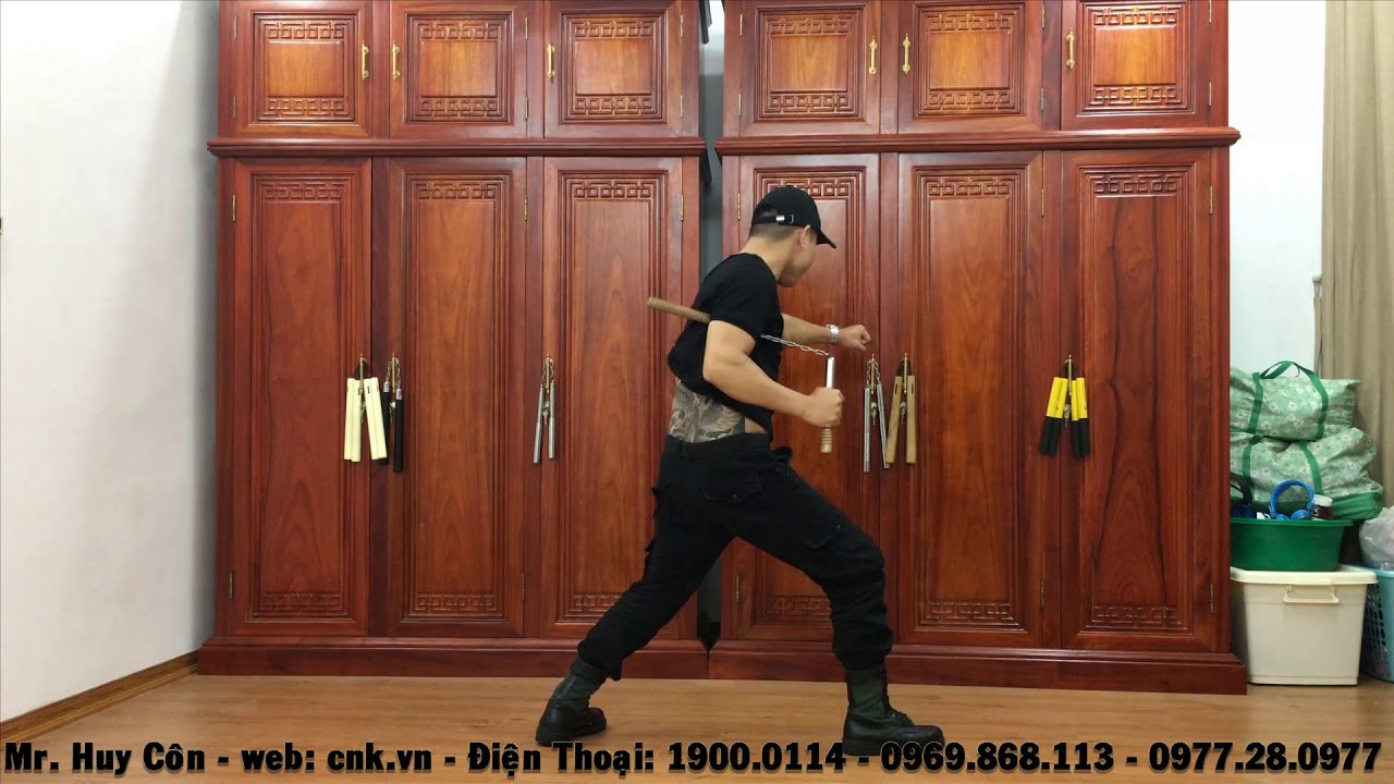 Hướng dẫn dấu côn nhị khúc trong người - Mr. Huy Côn