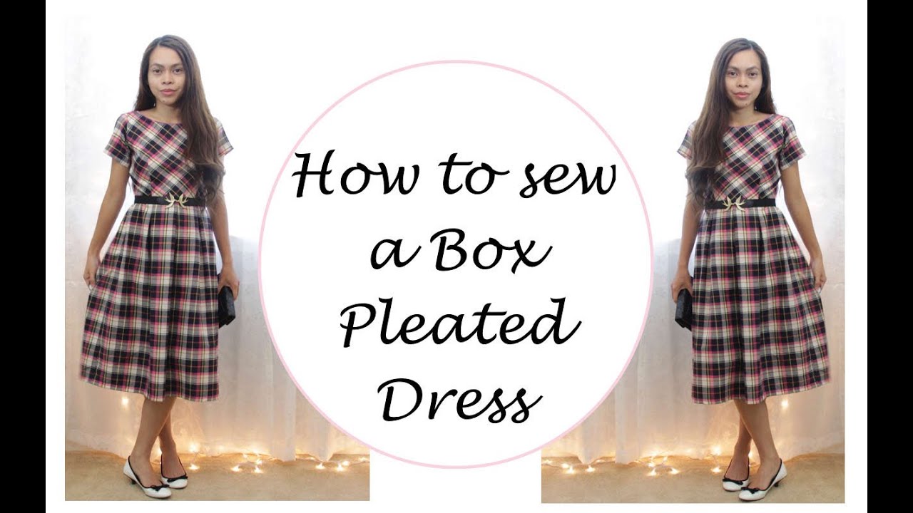 How to sew a Box Pleated Dress, Vintage Inspired