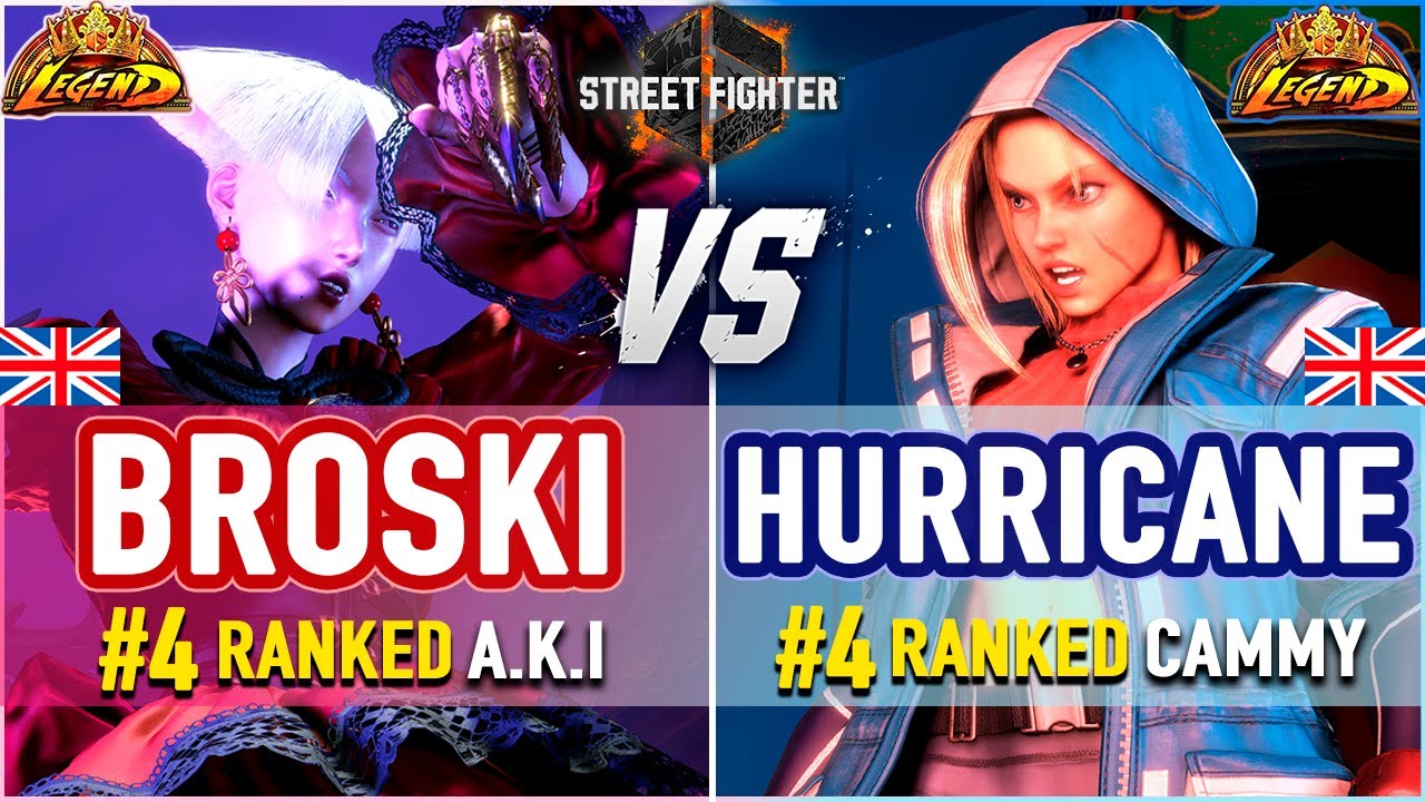 SF6 🔥 Broski (#4 Ranked A.K.I) vs Hurricane (#4 Ranked Cammy) 🔥 SF6 High Level Gameplay