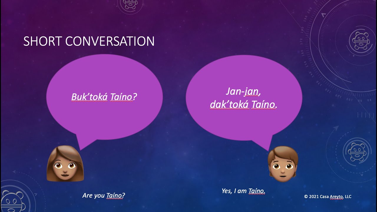 Let's Talk Taíno 7 - I am... You are...