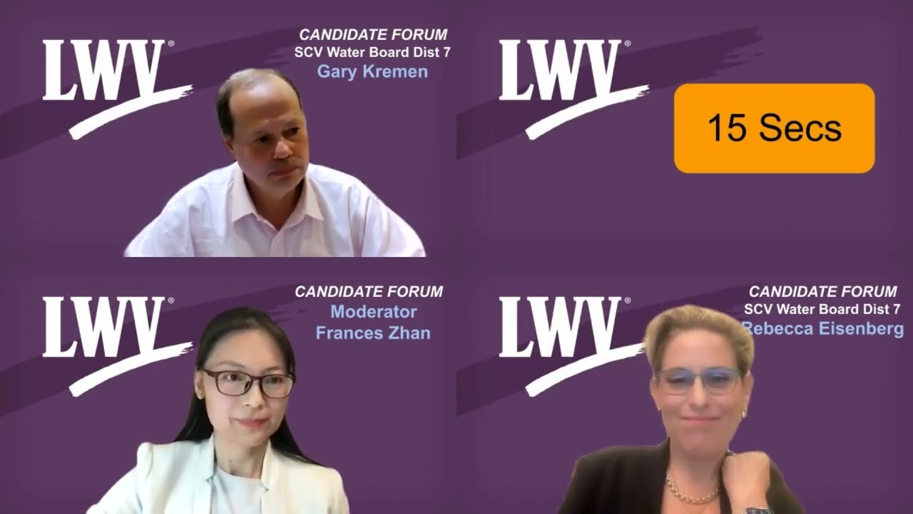 Santa Clara County Water Board District 7 Candidate Forum