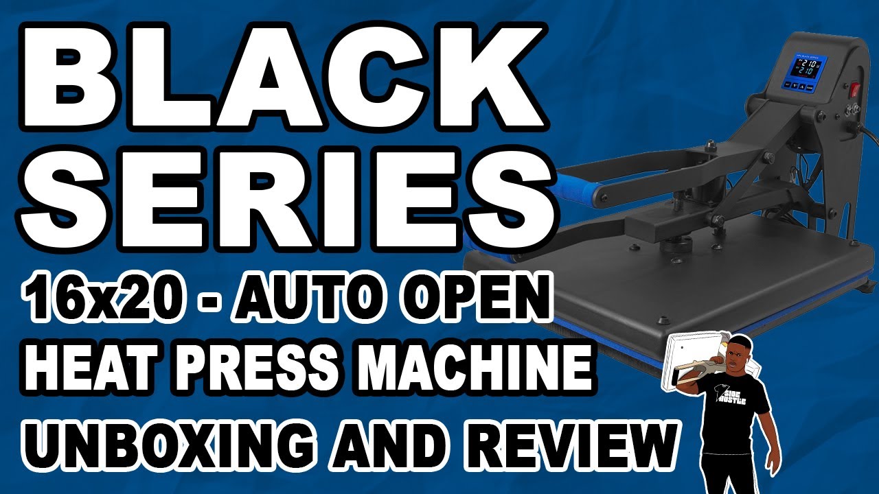 Best Starter Heat Press With Auto Open (Unboxing The Black Series 16x20 Heat Press Auto Open)